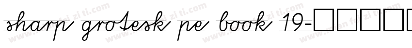 sharp grotesk pe book 19字体转换